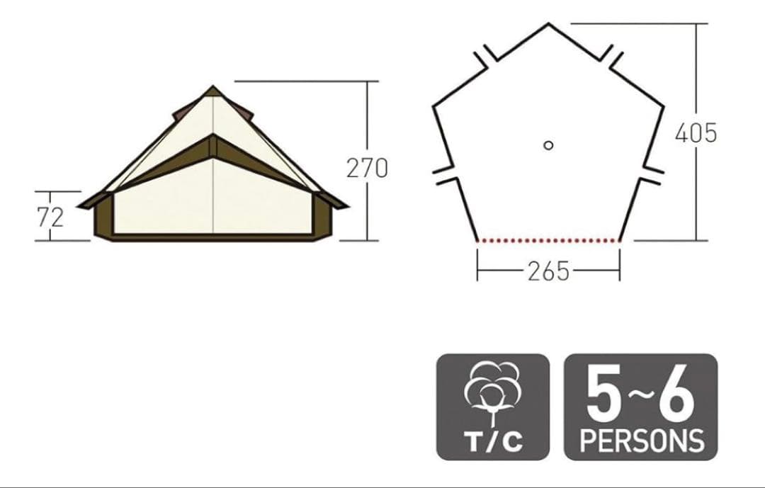 ★neo★★キャンプ★【美品】グロッケ12tc 小川テント