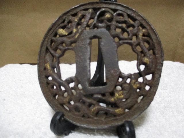 日本刀装具　鍔と目貫　R8-2