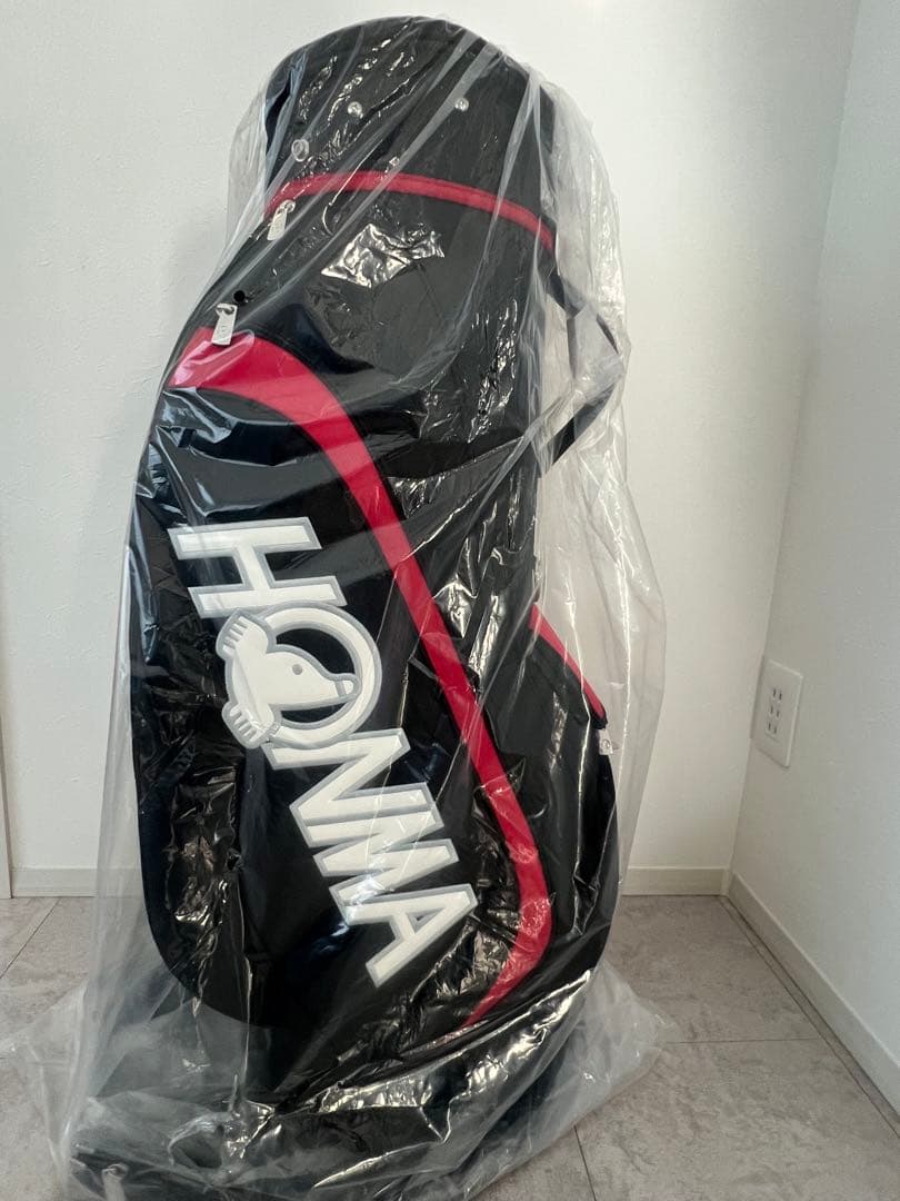 HONMA キャディバッグ 黒/赤 未使用