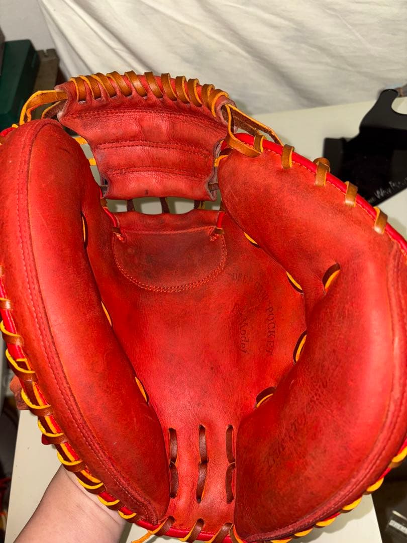 久保田スラッガー軟式キャッチャーミット　リペア品