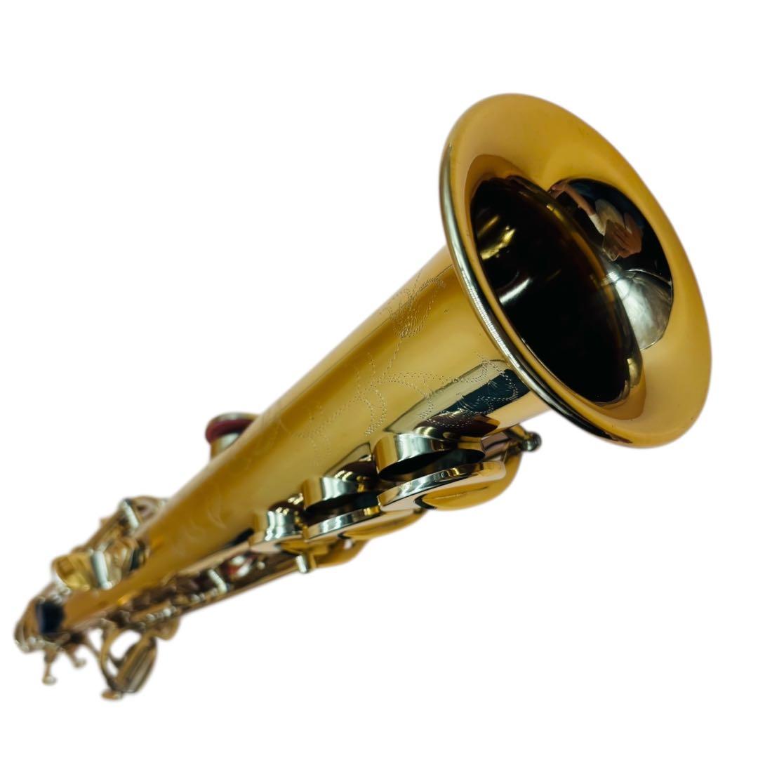 ソプラノサックス SP-650 Jマイケル　彫刻　ゴールド　ケース付き