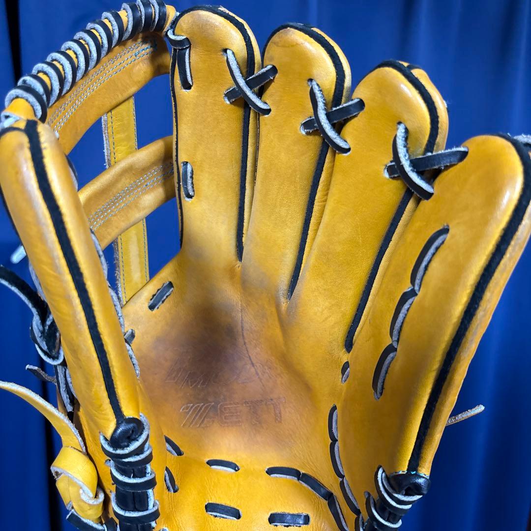 ZETT 硬式グローブ イエロー