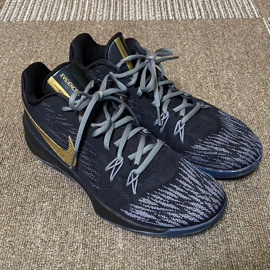 ナイキ ズーム エビデンス 2 バスケットシューズ バッシュ ブラック 25cm