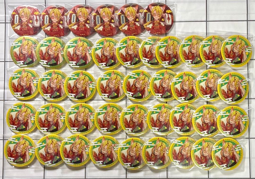 センラ ワンマン Brun 2025 センワン 狐 赤色 黄色枠等身 缶バッジ