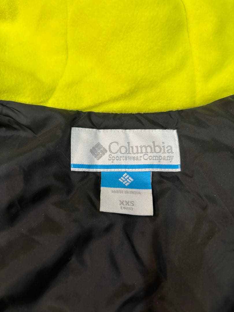 Columbia 子ども用迷彩ジャケット ブラック/イエロー