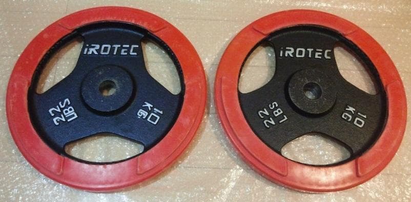 アイロテック 10kg 2枚セット プレート ラバー iROTEC ダンベル