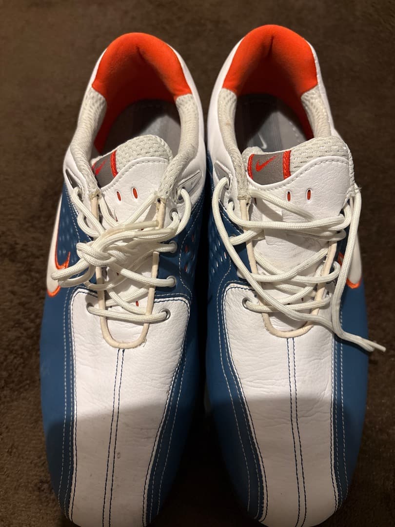 Nike スパイクシューズ ホワイト/ブルー/オレンジ