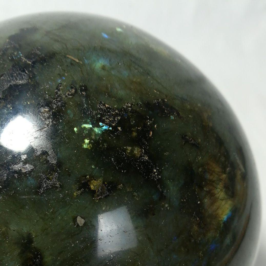 黒水晶　水晶玉　天然石　12cm　2.3kg　鑑賞石　パワーストーン