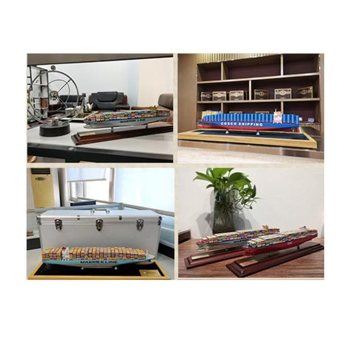 45cm 海上コンテナ船 CMA CGM 完成品 模型 船舶鑑賞用