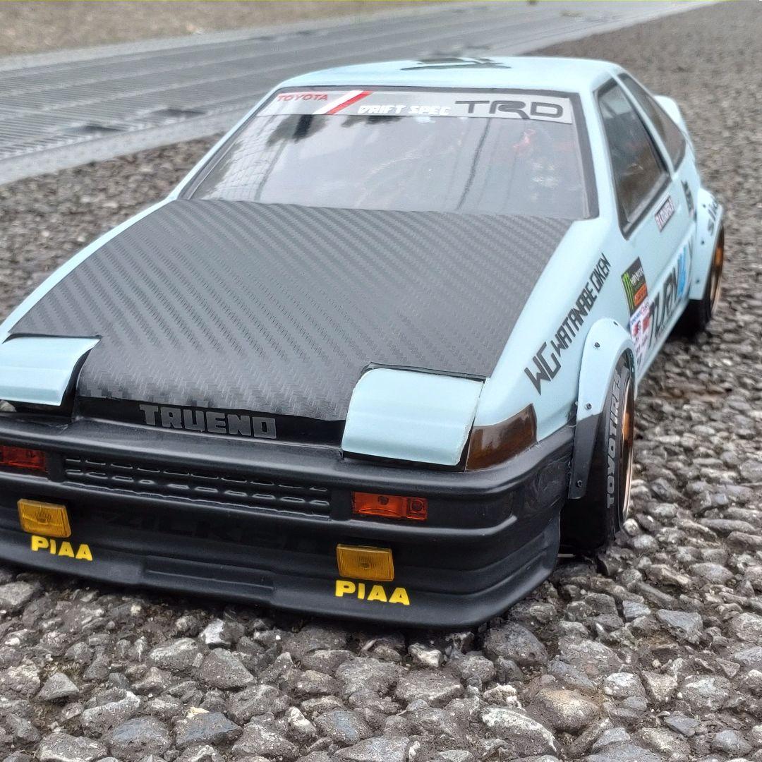 AE86 TRUENO 3DR ラジドリ ボディ D-CRAFTリトラ LED付