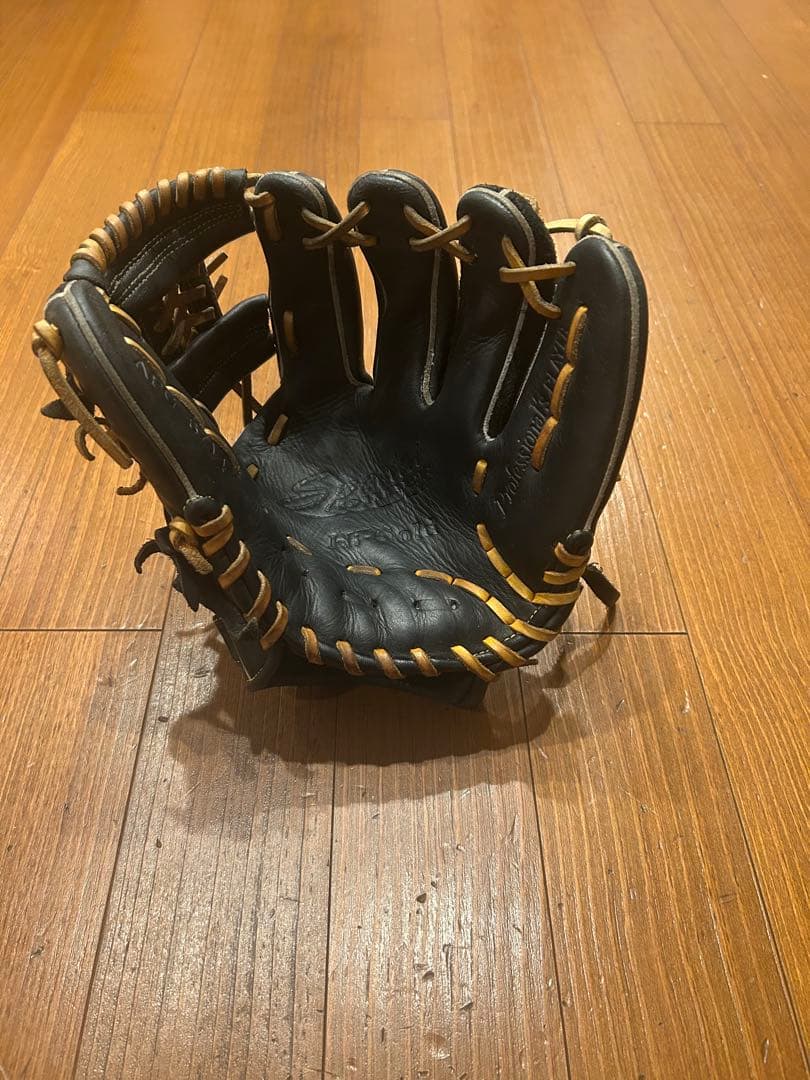軟式グローブ　黒　HI-GOLD