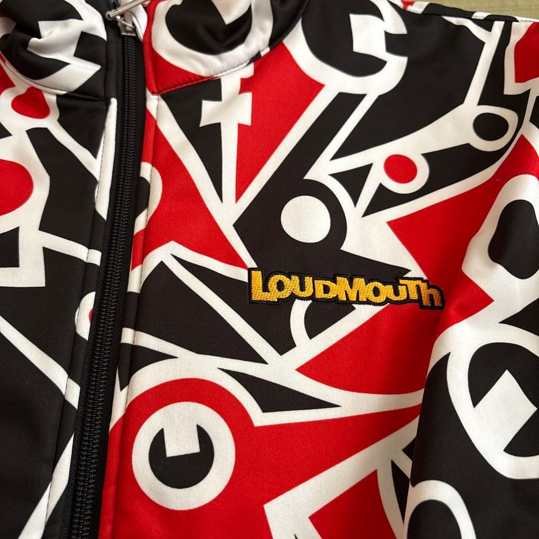 L L LOUDMOUTH グラフィックジップアップジャンパー