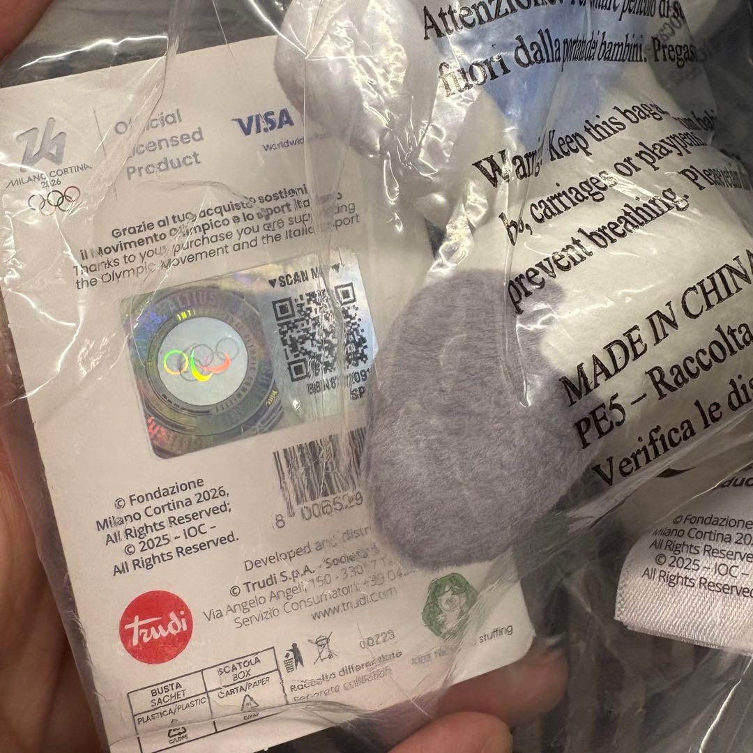 【新品】Tina ぬいぐるみ マスコット ミラノ・コルティナ 2026