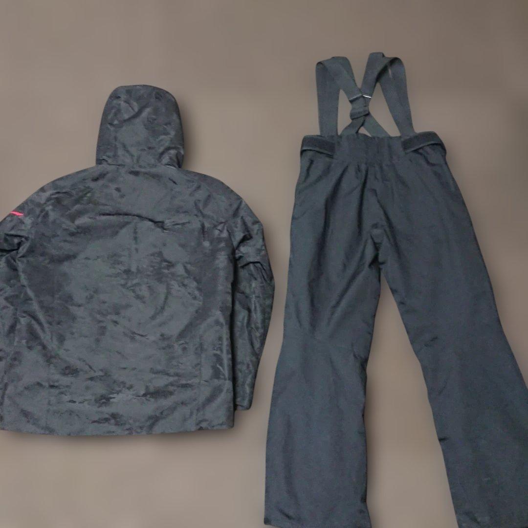 送料無料【Phenix】ブラックスキーウェア上下セットアップ M/M