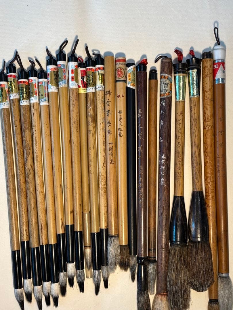 中国筆李鼎和、李福寿等新28本、中古61本、日本笔（新9本、中古9本）計107本