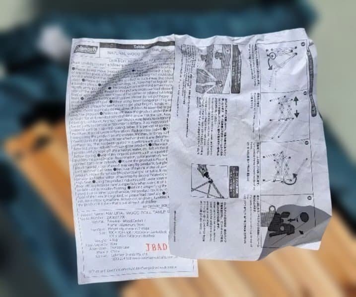 テーブル・チェア・ハンモック ColemanNaturalWoodRollTable90