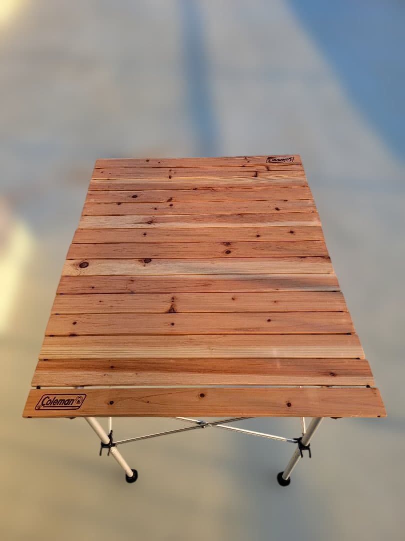 テーブル・チェア・ハンモック ColemanNaturalWoodRollTable90