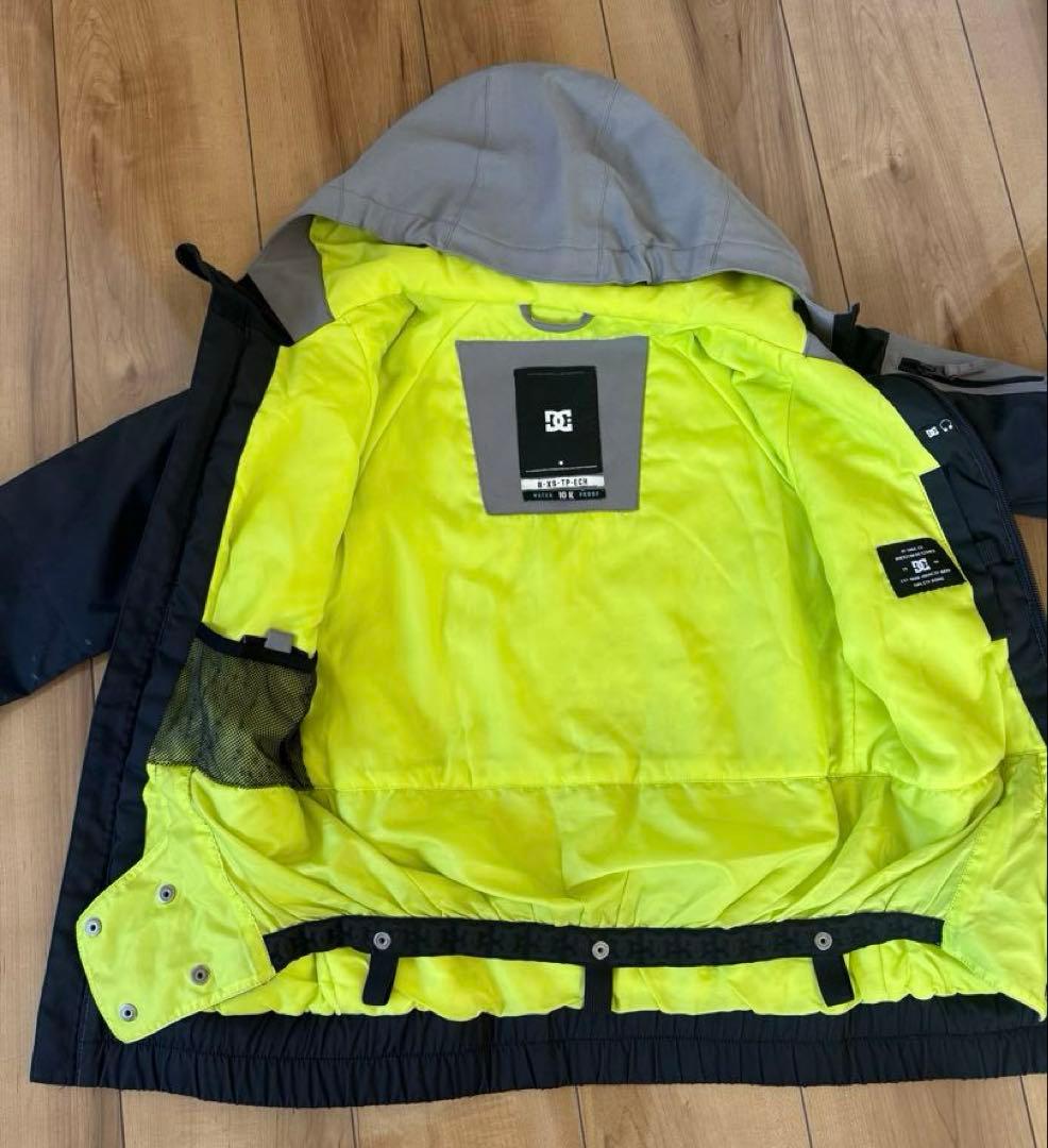 DC スノーボードウェア 上下セット子ども用 グレー/イエロー