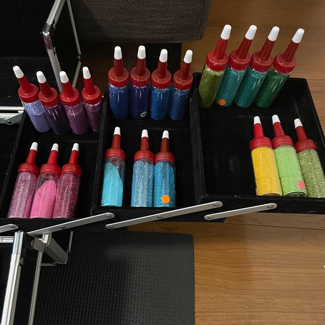 ラメ ボディジュエリー ネイル アート