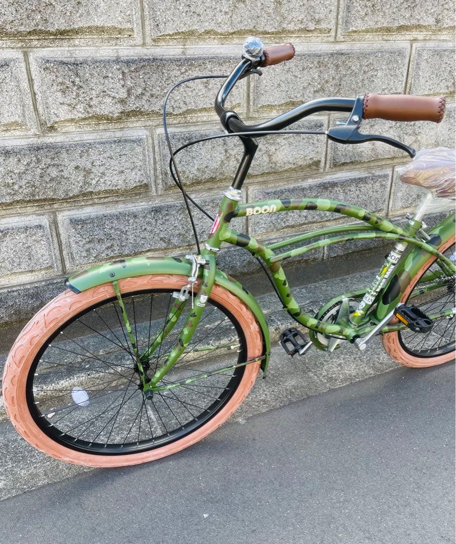 【新車】 ビーチクルーザー BOON 迷彩 26インチ 大阪