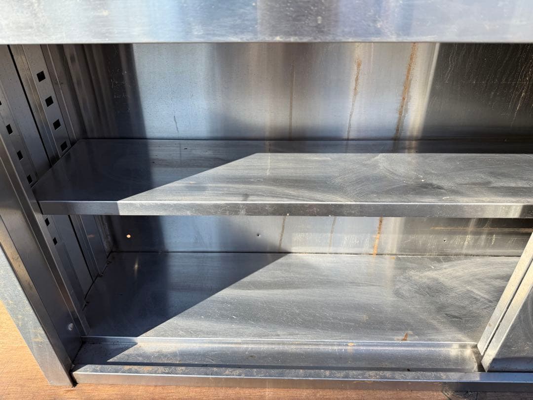 【O-1883】吊戸棚 スチール製 厨房機器 収納棚 業務用