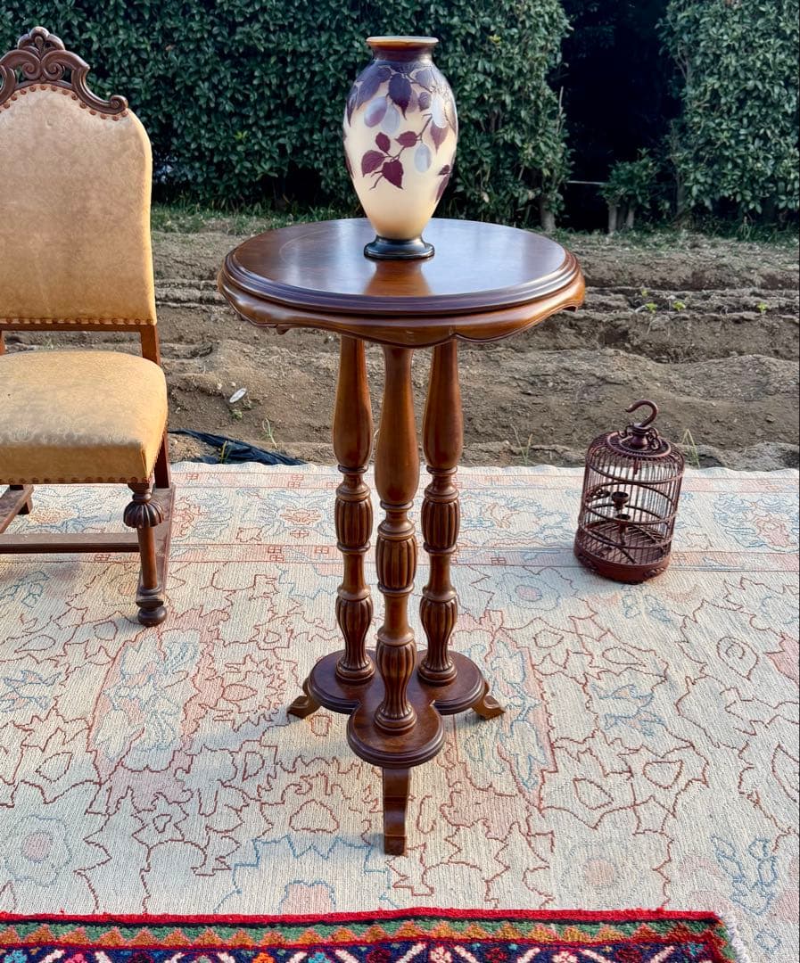 エミール・ガレ Emile Galle プラム文花瓶 底割れあり 破格