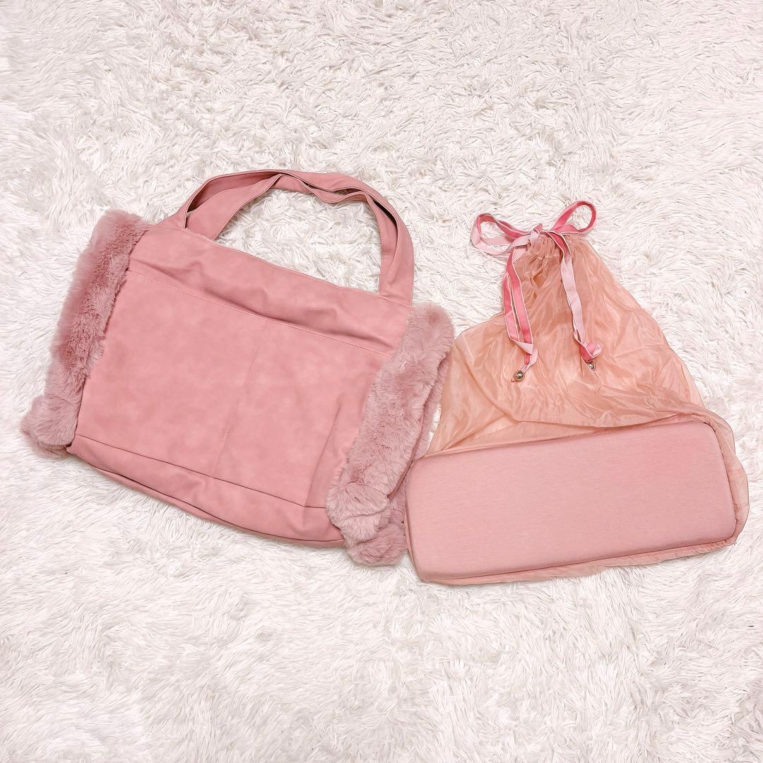 CIRCUS CIRCURS ファー キャリー バッグ トート ふわふわ ピンク