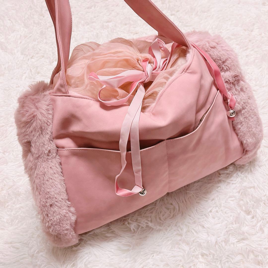 CIRCUS CIRCURS ファー キャリー バッグ トート ふわふわ ピンク