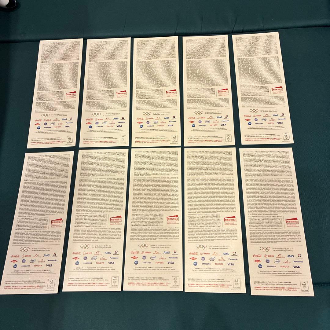 使用不可 東京オリンピック チケット 10枚セット TOKYO2020 美品