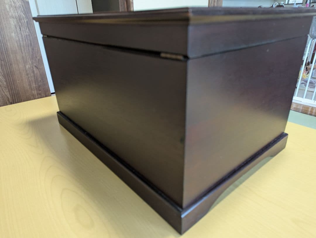 アンティーク カトラリーケース 木製 銀食器 三段 外国製 箪笥 鍵付き