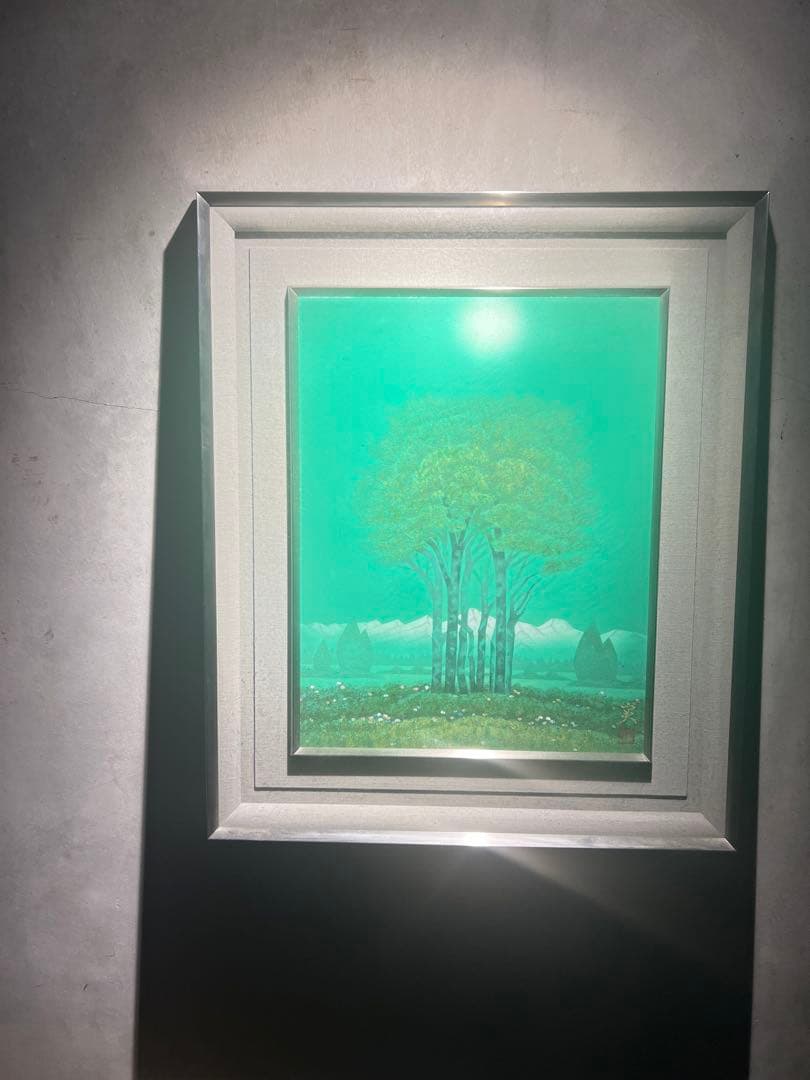 沢田実【信濃早春】肉筆画年鑑150万