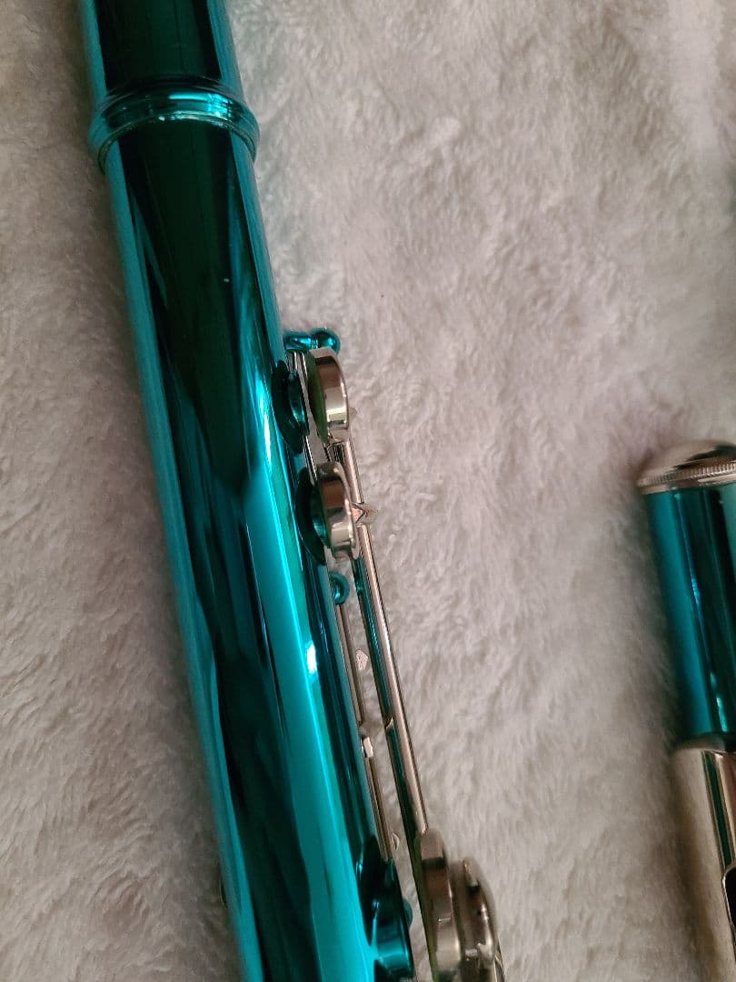 Eastar フルート本体 ケース付き メタリックブルー
