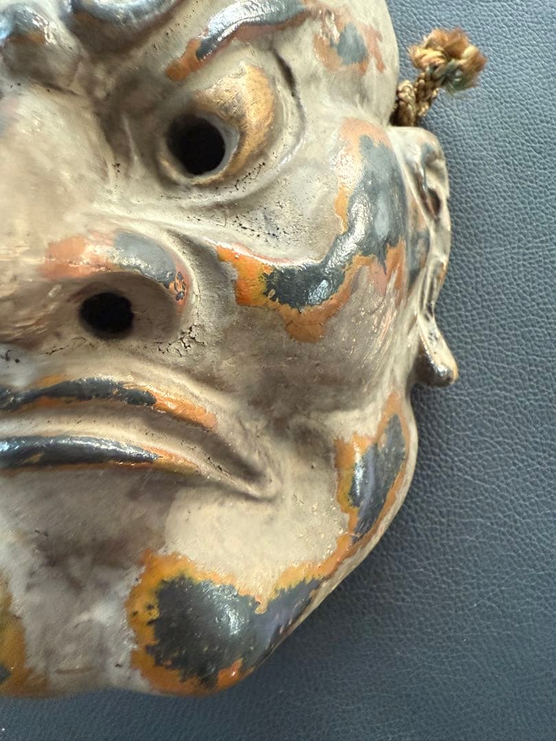 金剛力士　面 神楽面 立体的な造形