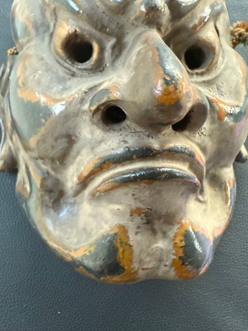 金剛力士　面 神楽面 立体的な造形