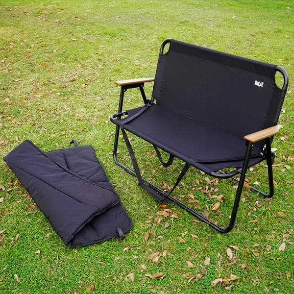 Daliz クッション付き肩掛け楽々持ち運び折りたたみベンチ 耐荷重160kg