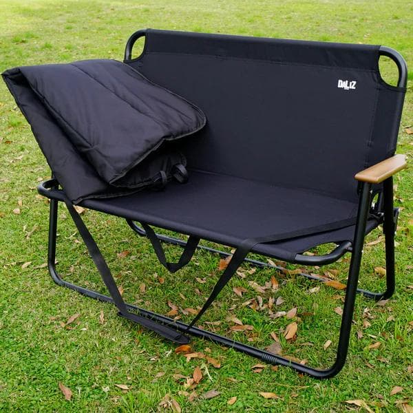 Daliz クッション付き肩掛け楽々持ち運び折りたたみベンチ 耐荷重160kg