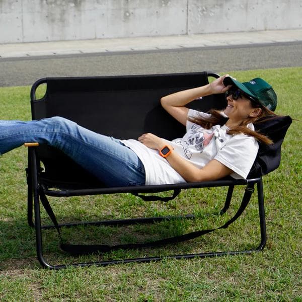 Daliz クッション付き肩掛け楽々持ち運び折りたたみベンチ 耐荷重160kg