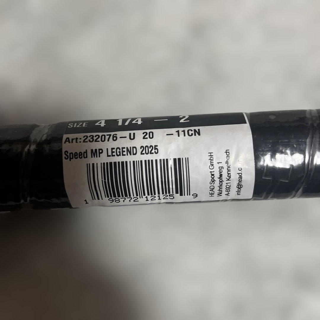 【新品未使用品】HEAD SPEED MP LEGEND 2025