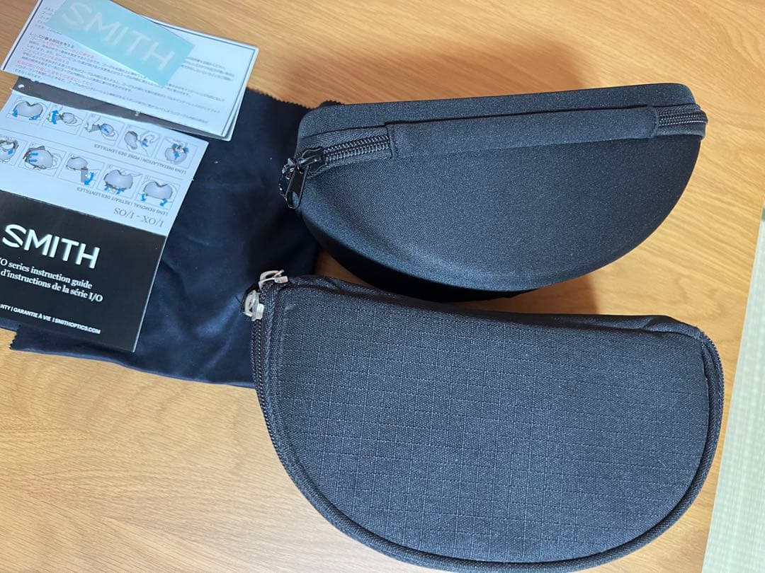 SMITH ゴーグル 交換可能レンズと付属品、収納ケース2個付き