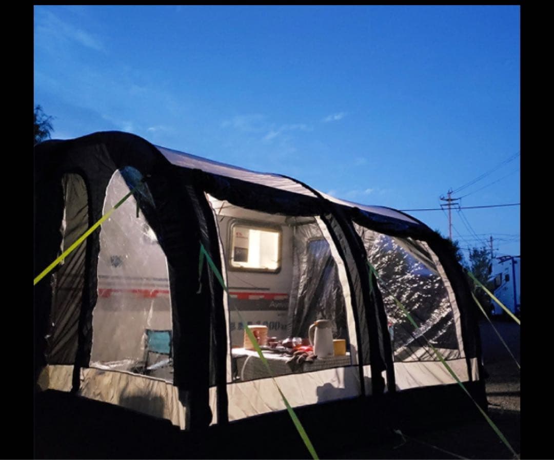 インフレータブルオーニングテント　キャンピングカー　Cレイル専用大型2.8m新型