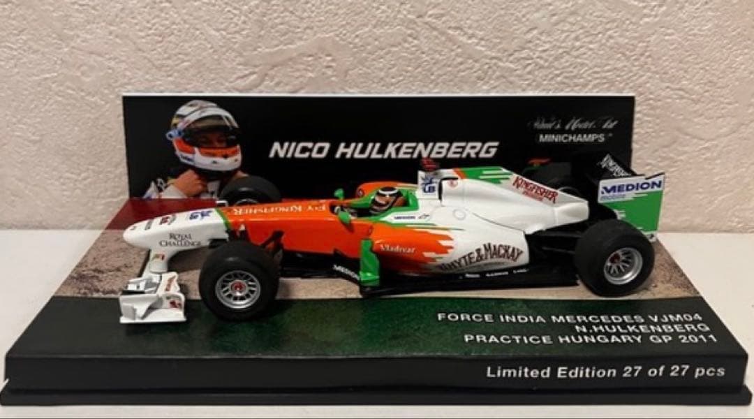 ミニチャンプス 1/43 フォースインディアVJM04 ヒュルケンベルグ テスト