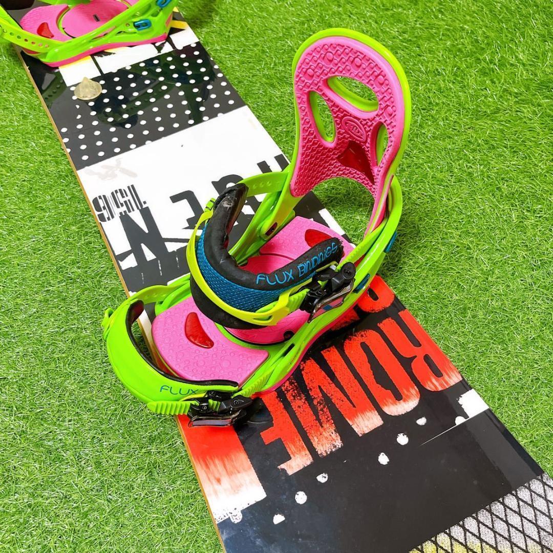 8【メンズ3点】初心者推薦　ROME 156cm FLUX M スノボ