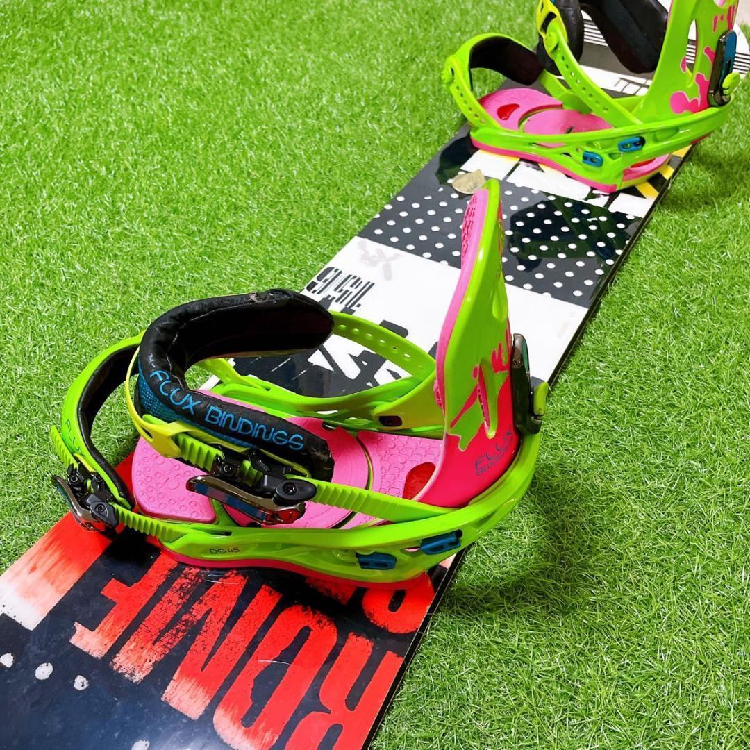 8【メンズ3点】初心者推薦　ROME 156cm FLUX M スノボ