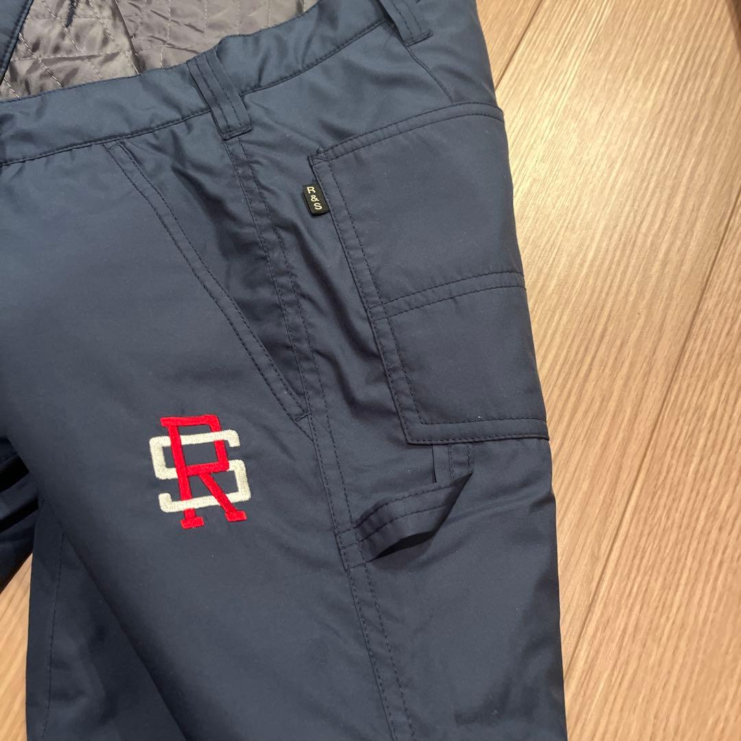 ラフアンドスウェル　防寒パンツ　レア　ネイビー　キルティング　M