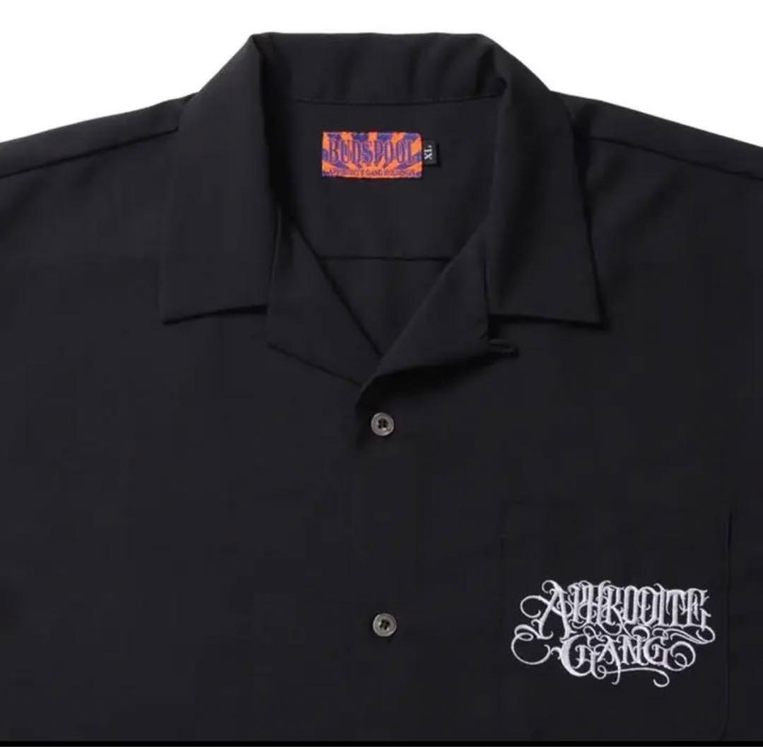 CLASSIC LOGO OPEN COLLAR SHIRT 舐達麻 BUDS