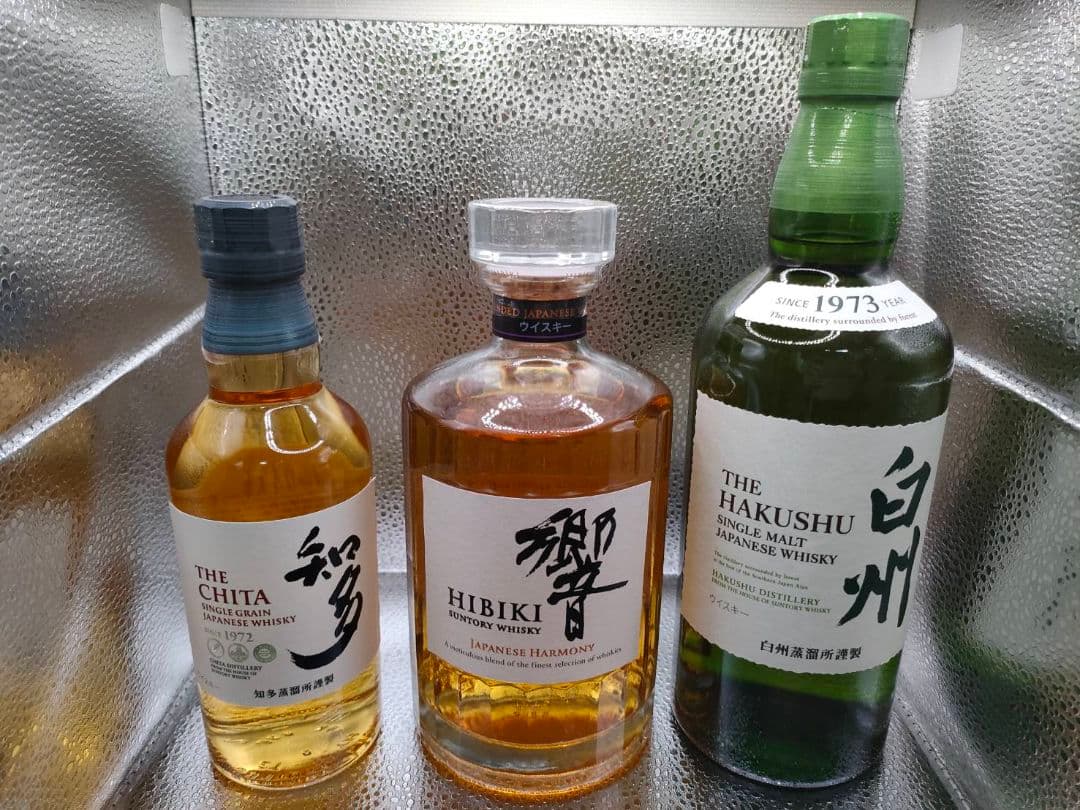 サントリーウイスキーセット　白州箱付、響箱付、知多箱無し