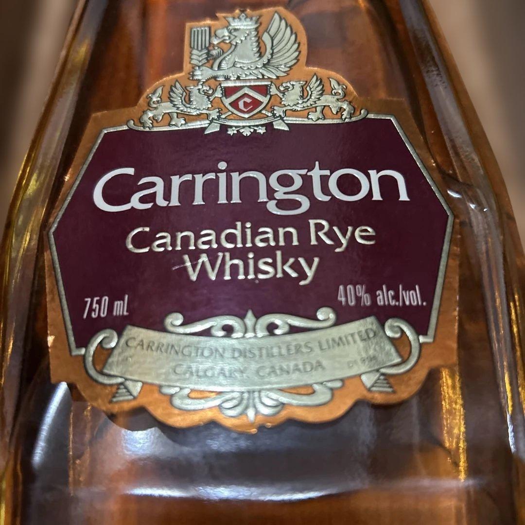貴重Carrington カナディアンウイスキー 750ml 40%ヴィンテージ