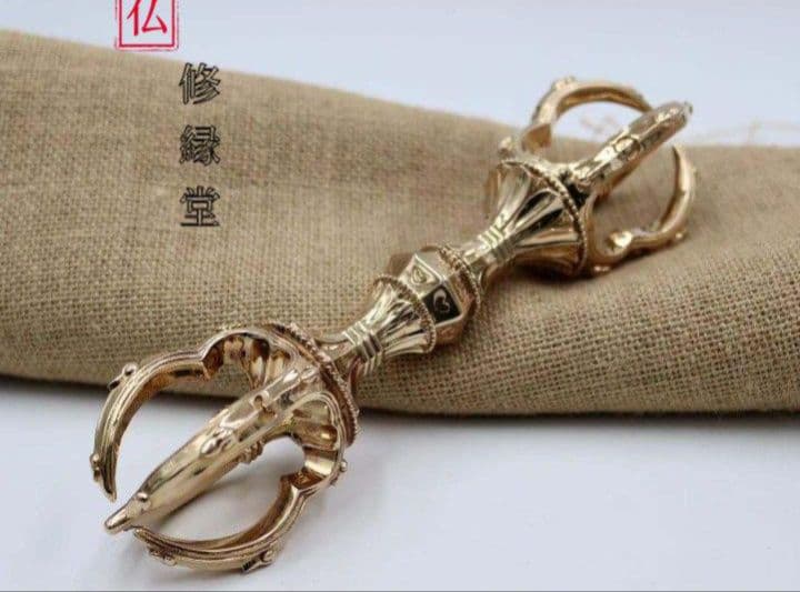 【修縁堂】仏教法具 五鈷杵 寺院用仏具 密教法具 金剛杵