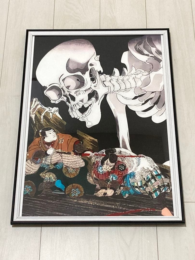 【額縁付き】A2 ポスター 3枚セット 歌川国芳 「相馬の古内裏」