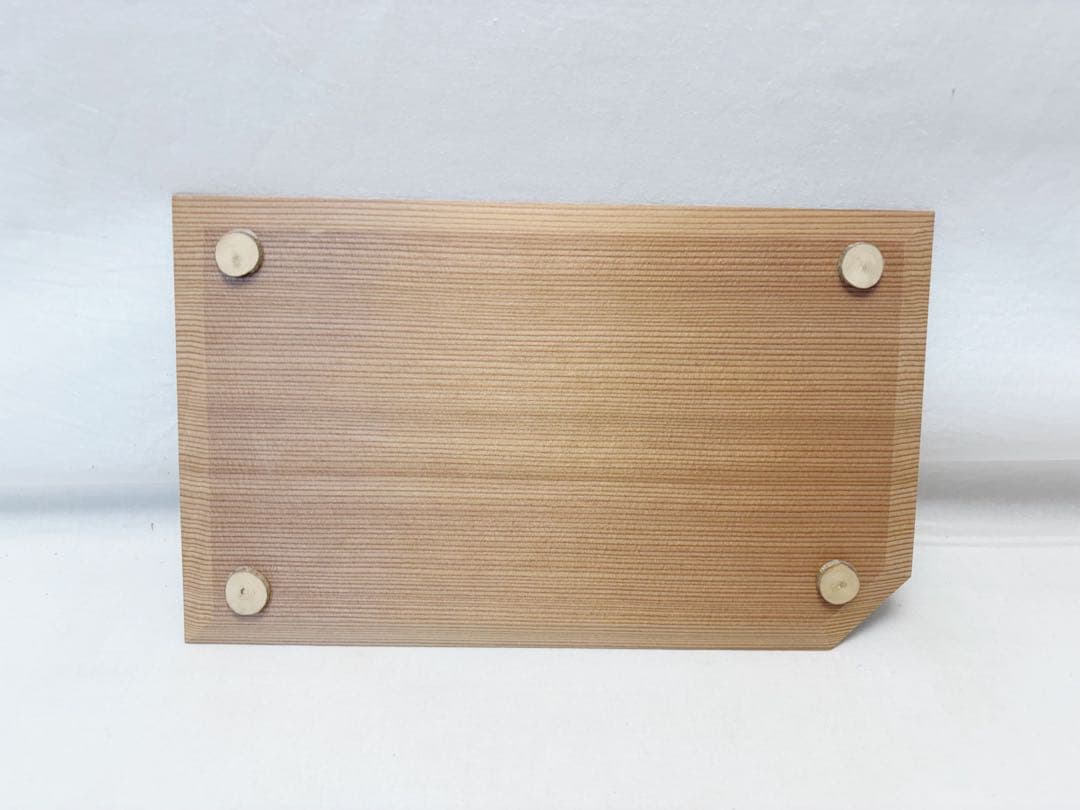 未使用 茶道具 杉 隅切 銀杏 銘々皿 五客揃 四足付 菓子器 菓子皿